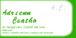 adrienn csatho business card